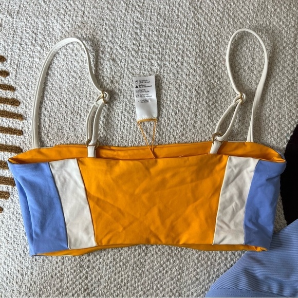 LSPACE revel heart COLORBLOCK swim top size XSMALL - Picture 3 of 3